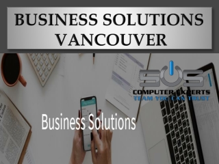 Business Solutions Vancouver