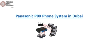 Buy Panasonic Phone System in Dubai - PABX Systems in Dubai