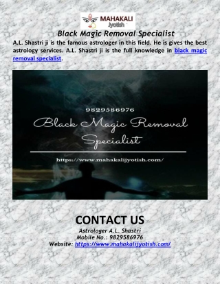 Black Magic Removal Specialist