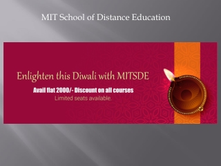 Enlighten this Diwali with MITSDE