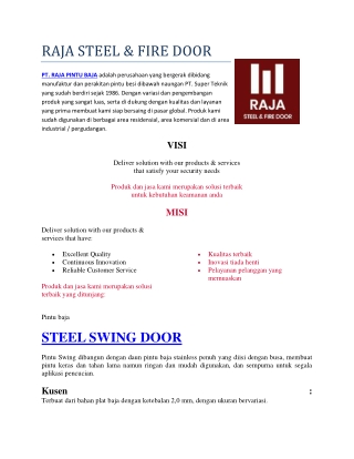 harga pintu baja