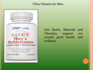 Ultra vitamin for men