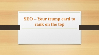 SEO – Your trump card to rank on the top - Digitalseed