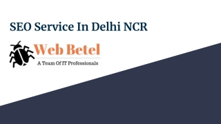 SEO Services In Delhi NCR - Webbetel