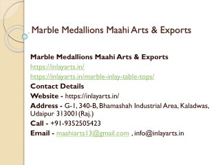 Marble Medallions Maahi Arts & Exports