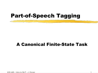 Part-of-Speech Tagging