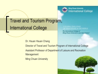 Travel and Tourism Program, International College