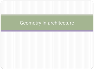 Geometry in architecture