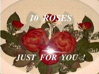 10 ROSES JUST FOR YOU !