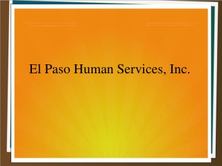 El Paso Human Services, Inc.