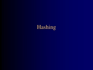 Hashing