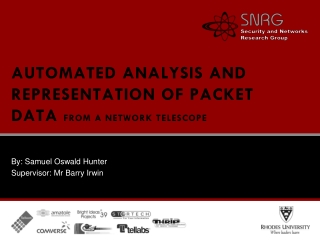 Automated Analysis and representation of Packet Data from a Network Telescope