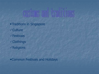 customs and traditions