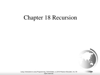 Chapter 18 Recursion