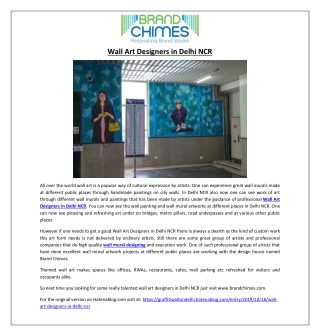 Wall Art Designers in Delhi NCR