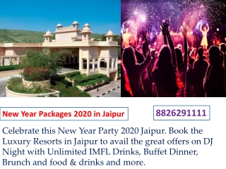 New Year Packages in Jaipur | New Year Party 2020