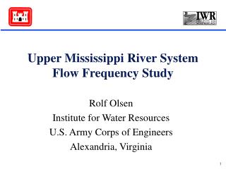 Upper Mississippi River System Flow Frequency Study