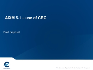 AIXM 5.1 – use of CRC