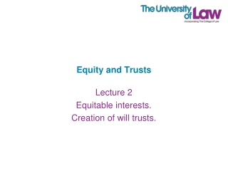 Equity and Trusts