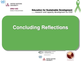 Concluding Reflections