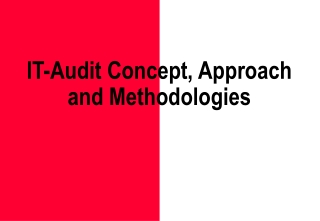 IT-Audit Concept, Approach and Methodologies