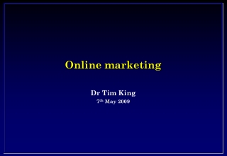 Online marketing