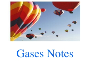 Gases Notes