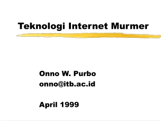 Teknologi Internet Murmer