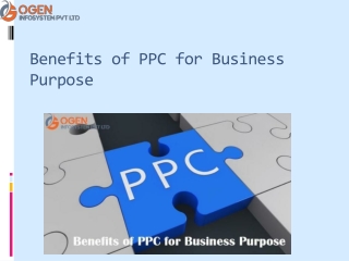 Benefits of PPC for Business Purpose