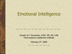 Emotional Intelligence