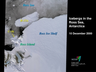 Icebergs in the Ross Sea, Antarctica 10 December 2000