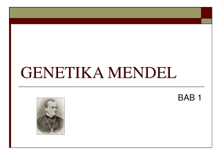 GENETIKA MENDEL