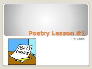 Poetry Lesson #1