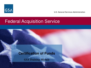 Certification of Funds