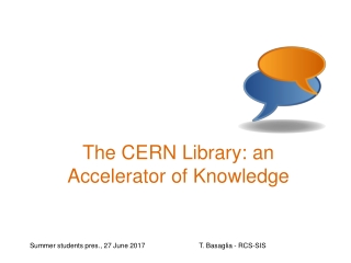 The CERN Library: an Accelerator of Knowledge