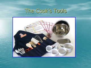 The Cook’s Tools