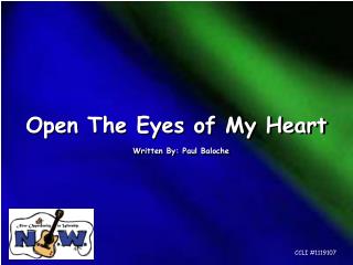 Open The Eyes of My Heart