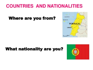 COUNTRIES AND NATIONALITIES