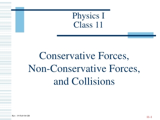 Physics I Class 11