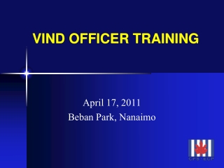 VIND OFFICER TRAINING