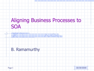 Aligning Business Processes to SOA