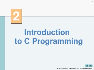 Introduction to C Programming