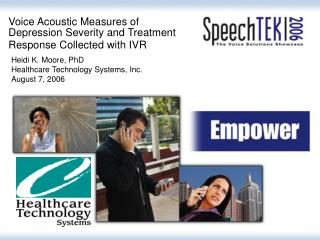 Voice Acoustic Measures of Depression Severity and Treatment Response Collected with IVR