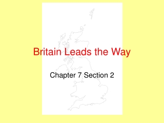 Britain Leads the Way