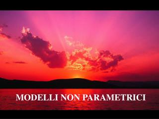 MODELLI NON PARAMETRICI