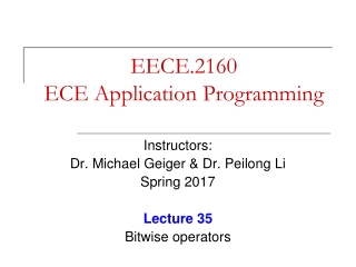 EECE.2160 ECE Application Programming