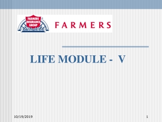 LIFE MODULE - V