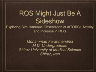 Mohammad Farahmandnia M.D. Undergraduate Shiraz University of Medical Science Shiraz, Iran