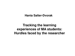 Hania Salter-Dvorak