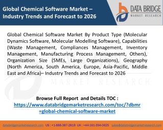 Global Chemical Software Market – Industry Trends and Forecast to 2026